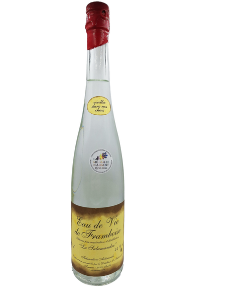 eau de vie de framboises maison La salamandre